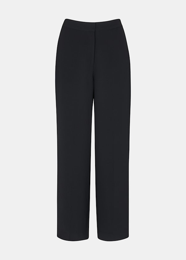 Black Ultimate Crepe Pants 