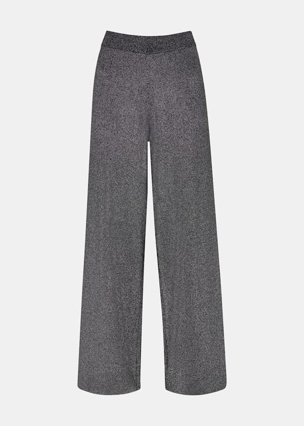 Black Sparkle Knitted Trouser