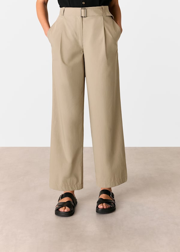 Khaki Kate Belt Detail Pants
