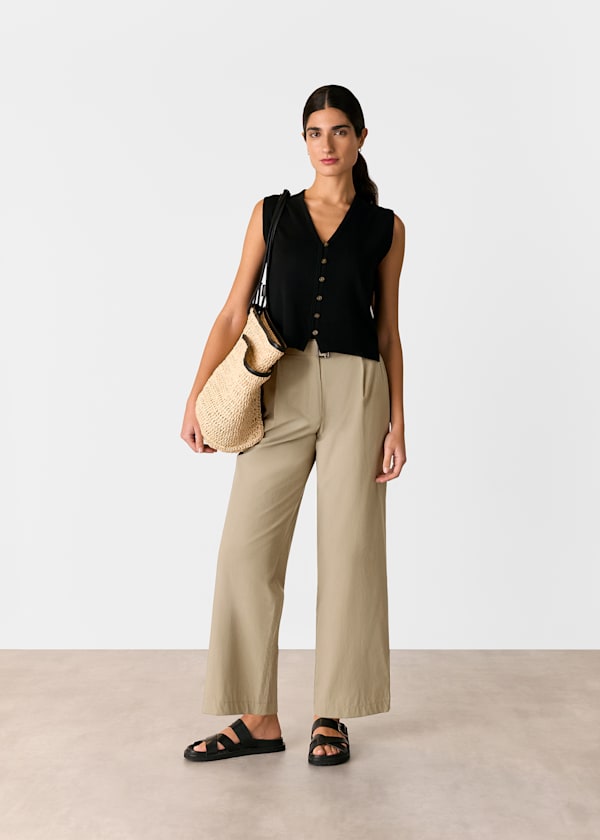 Khaki Kate Belt Detail Pants
