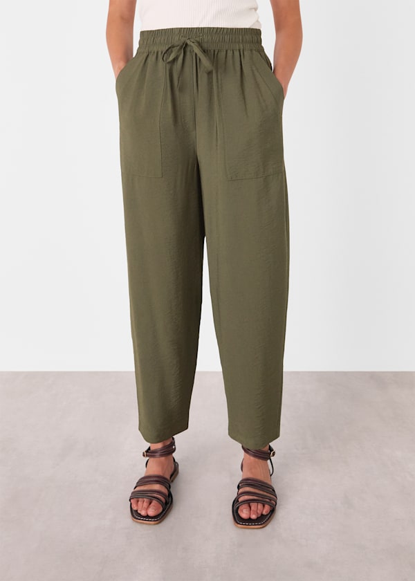 Khaki Tie Waist Trouser