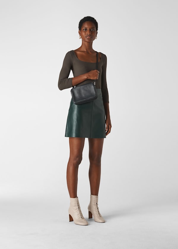 Short leather skirts for sale outlet