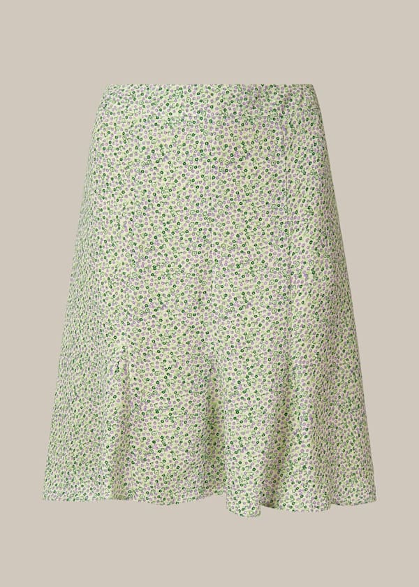 Green English Garden Flippy Skirt