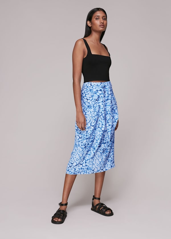 Clouded Leopard Sarong Skirt