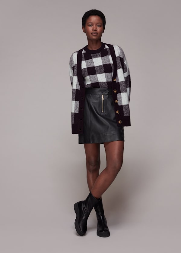 Womens leather skirt sale store