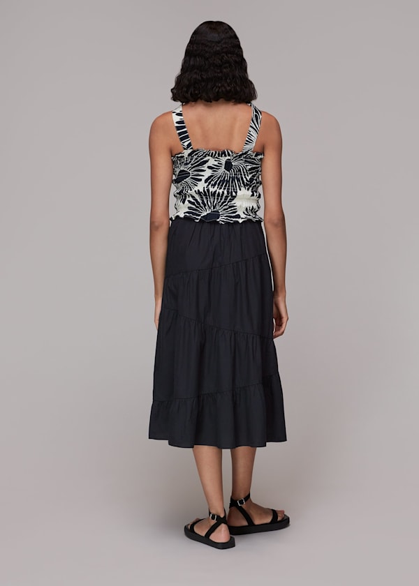 Black Maria Full Tiered Skirt