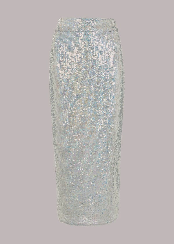 Sequin Column Skirt