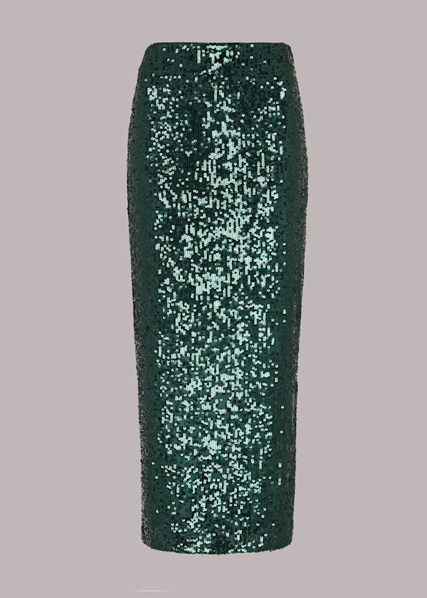 Sequin Column Skirt