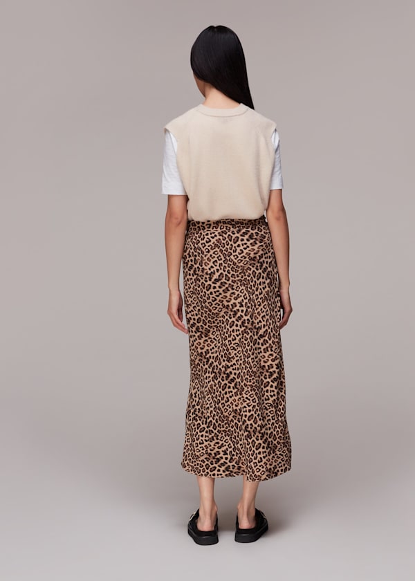 Jungle Cheetah Button Skirt