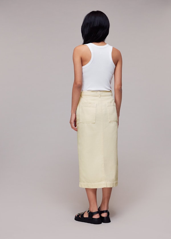 Flo Denim Midi Skirt