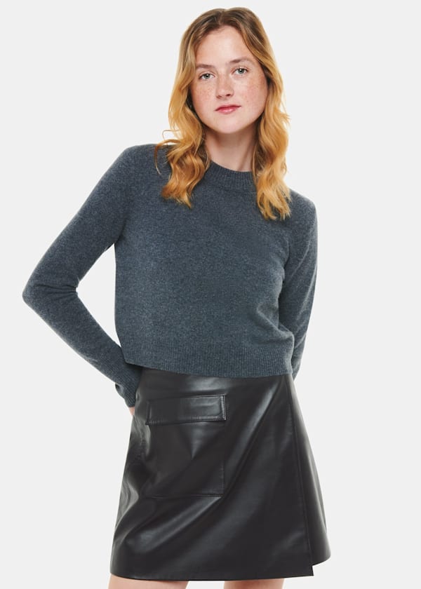 Whistles kel leather skirt deals