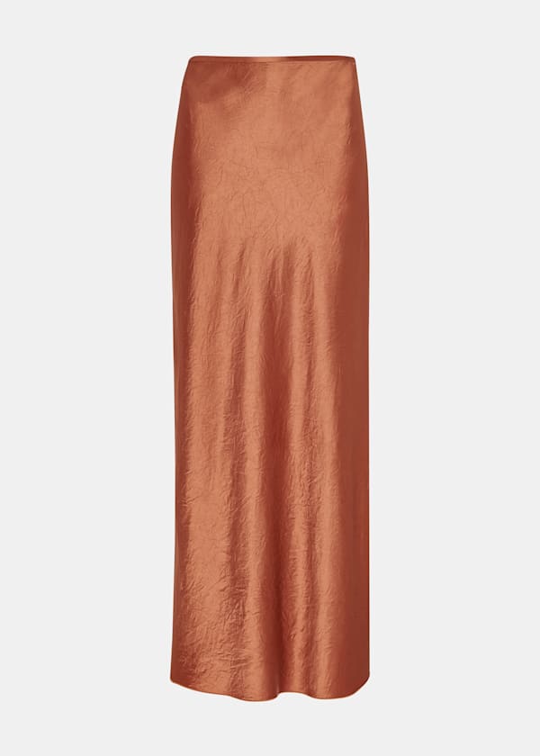 Bronze Ella Bias Cut Skirt