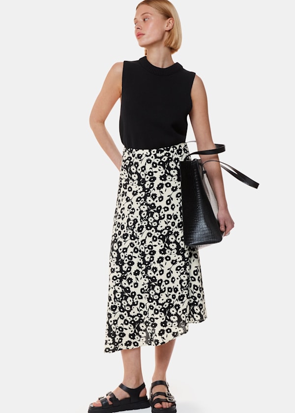 Riley Floral Print Skirt