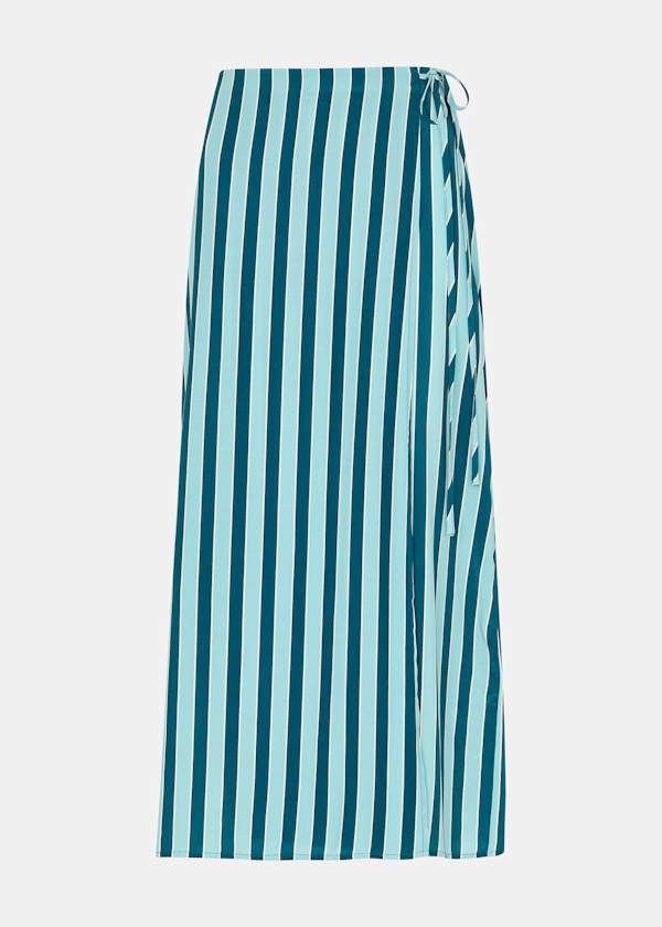 Emily Tonal Stripe Midi Skirt