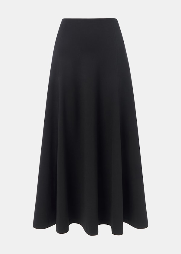 Black Ponte Full Skirt