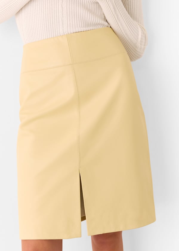 Butter Clean Leather Pencil Skirt