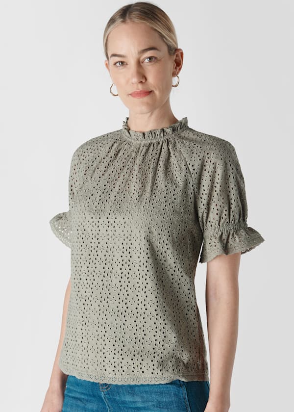 Augustina Broderie Top