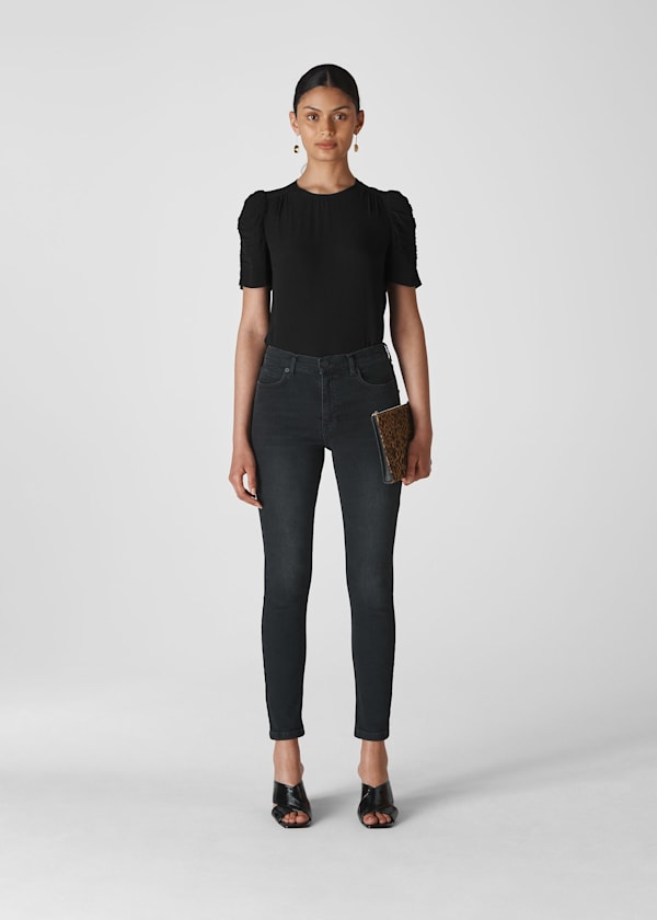 Black Nelly Shell Top