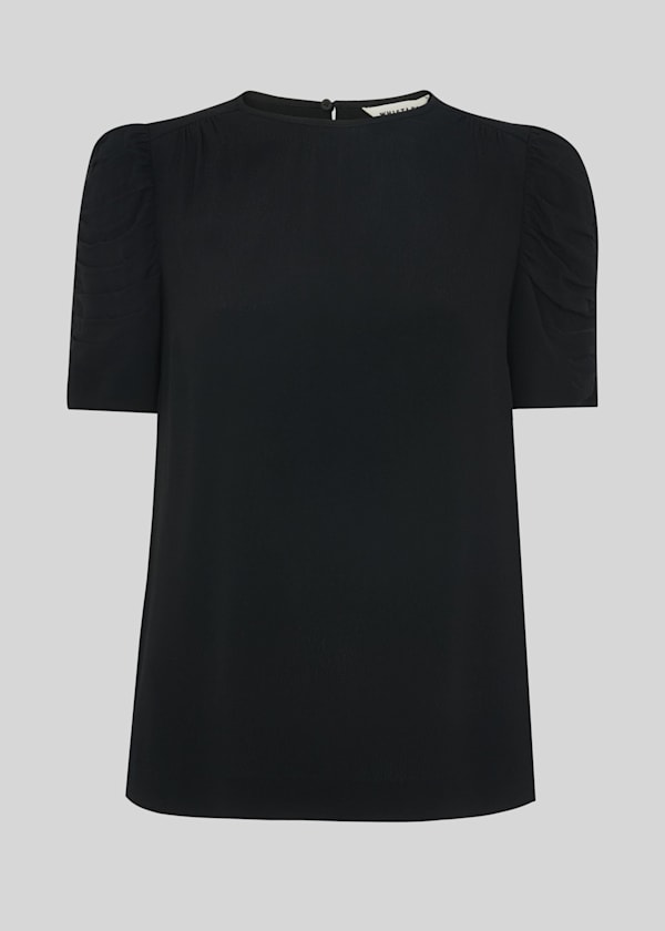 Black Nelly Shell Top