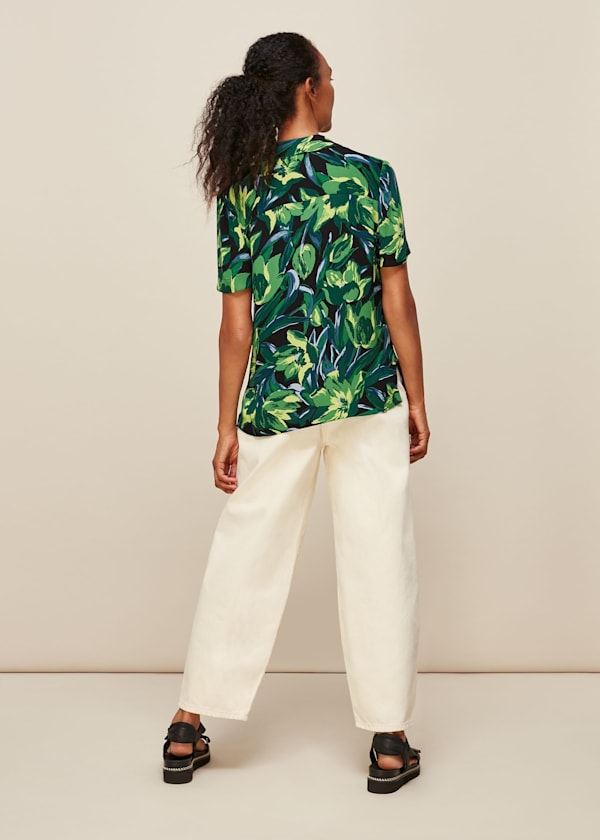 Multicolour Tulip Print Shirt