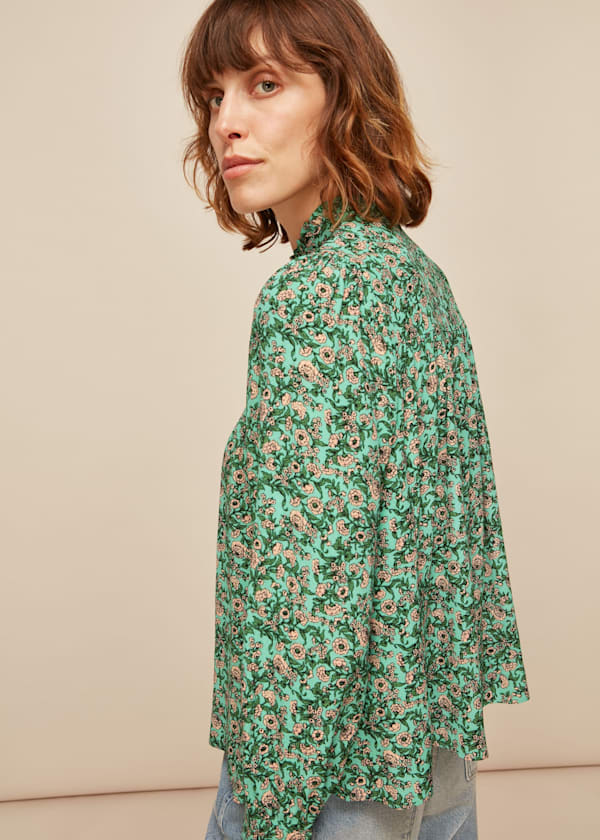Multicolour Heath Floral Print Top