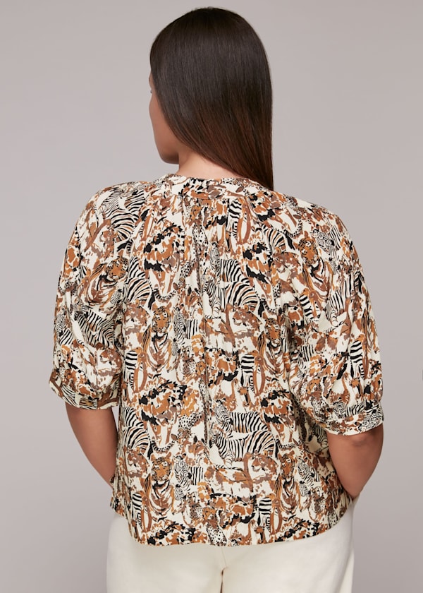 Multicolour Camo Safari Casual Shirt