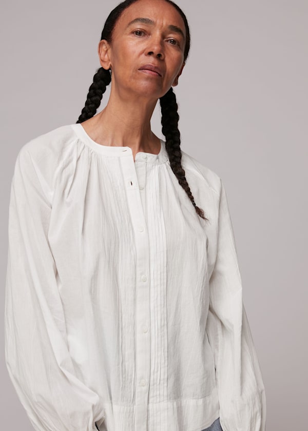 White Jessie Cotton Blouse