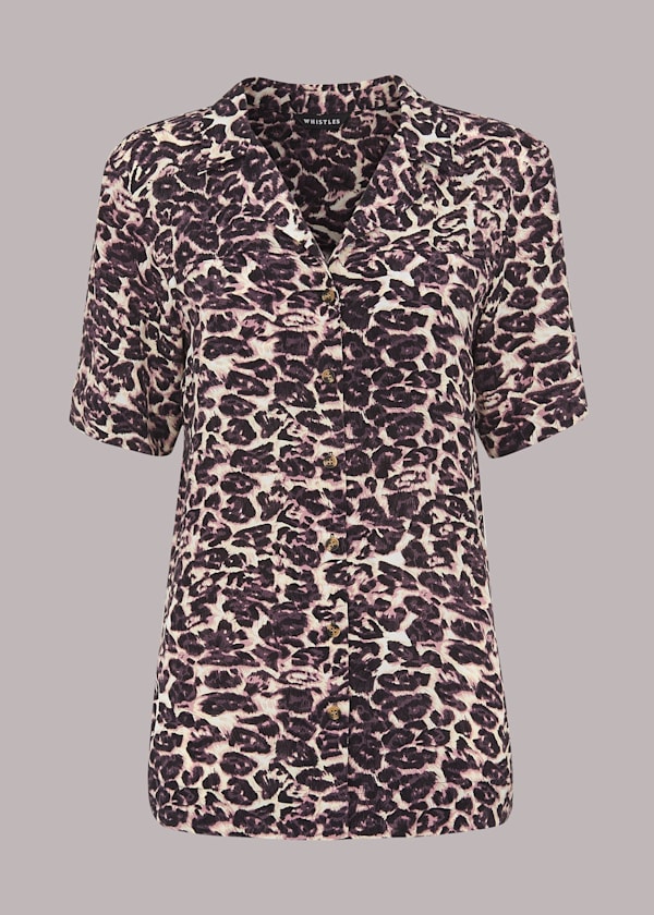 Clouded Leopard Print Shirt