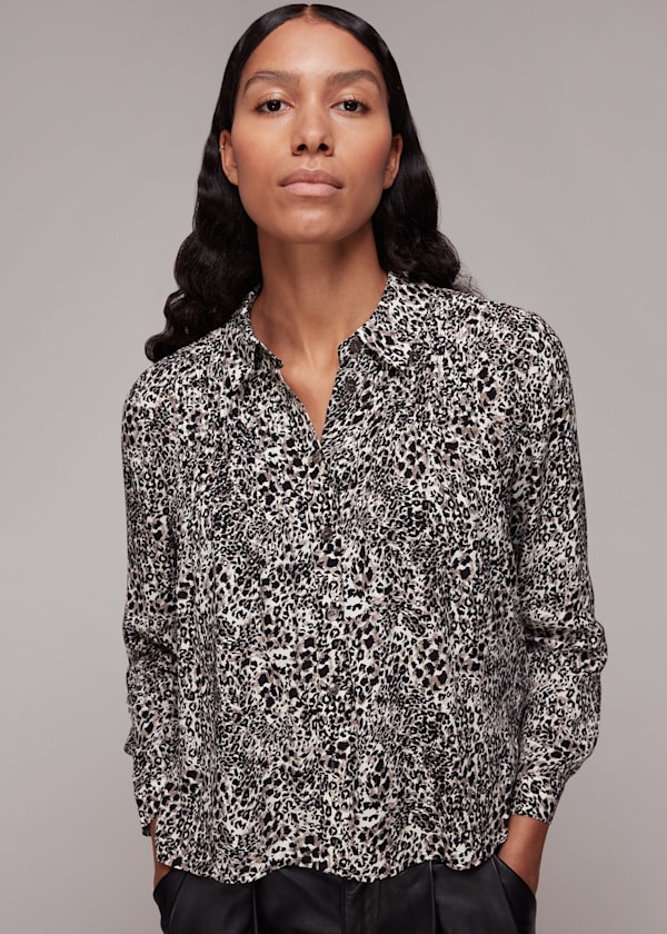 Multicolour Micro Animal Print Shirt