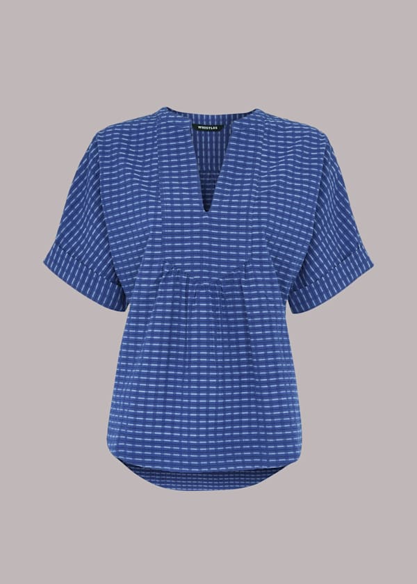 Blue Astrid Cover Up Beach Shirt