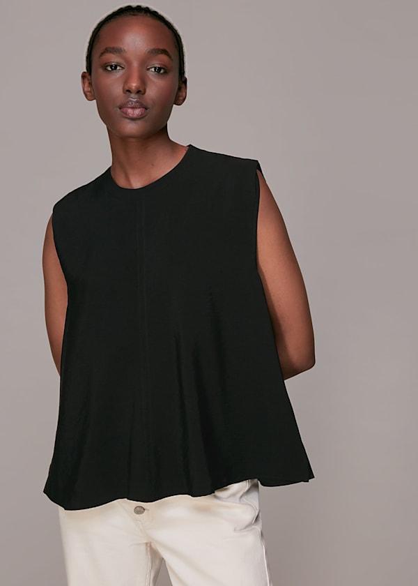 Black Leila Swing Top