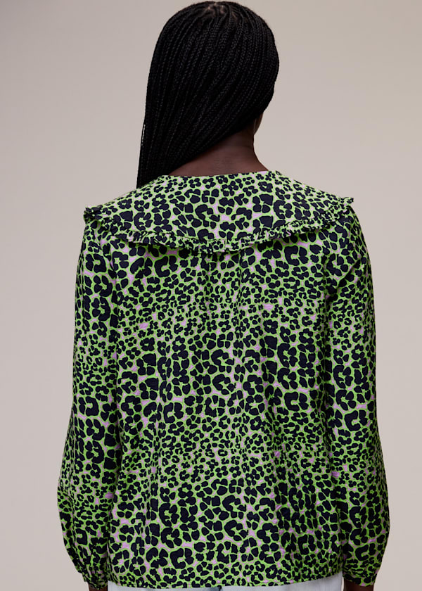 Multicolour Fluro Animal Collar Top