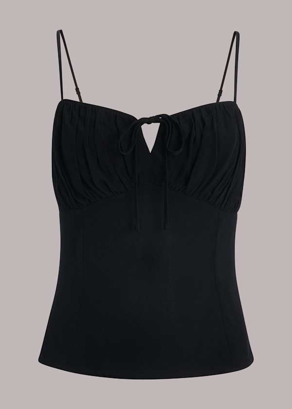 Black Cami Detail Top