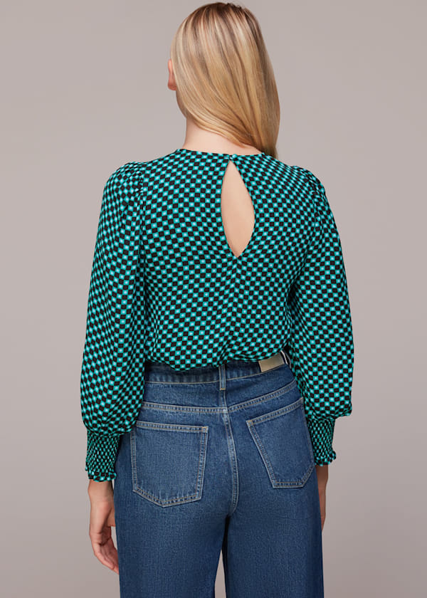 Multicolour Star Check Tessa Top