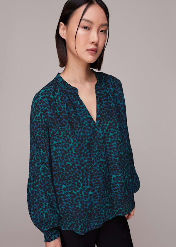 Forest Leopard Blouse