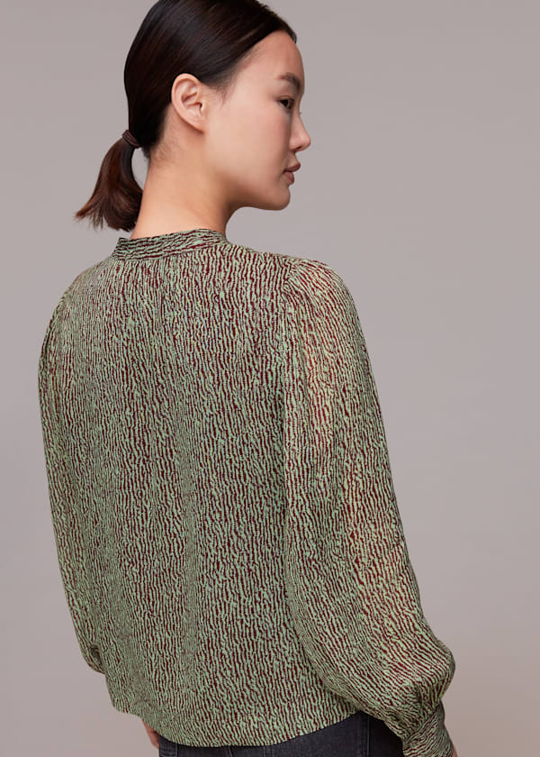 Multicolour Charlotte Maze Print Blouse