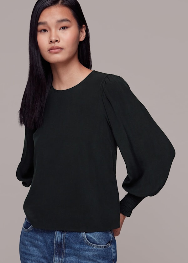 Black Tessa Blouse