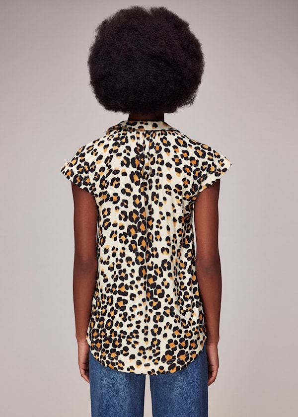 Painted Leopard Print Shirt