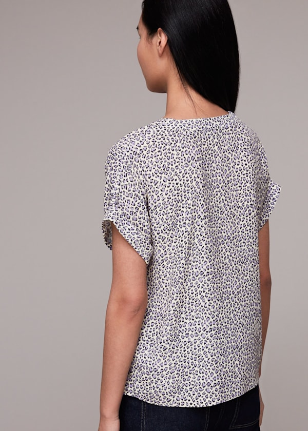 Dashed Leopard Top