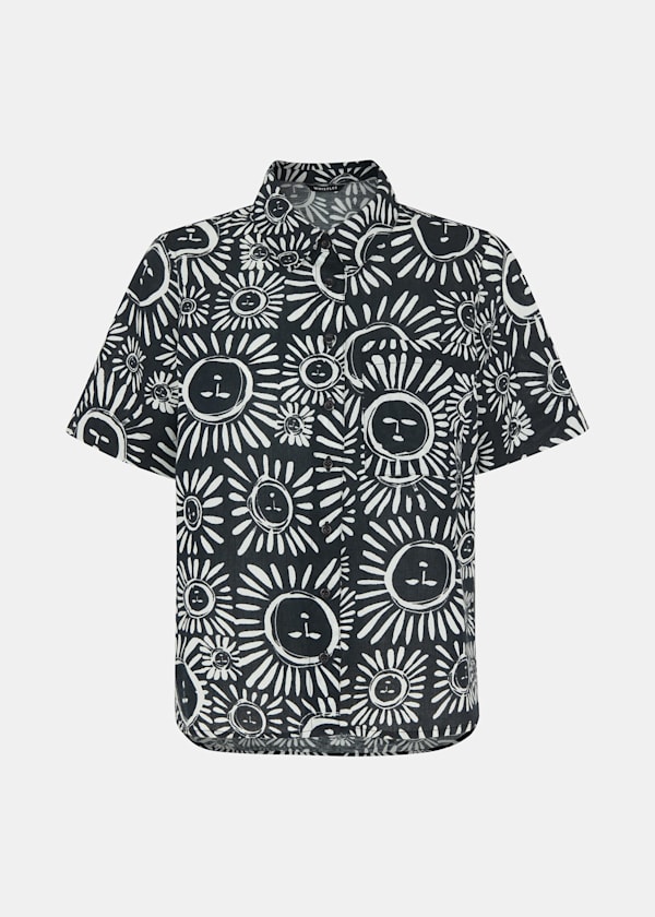 Sunman Print Bowling Shirt