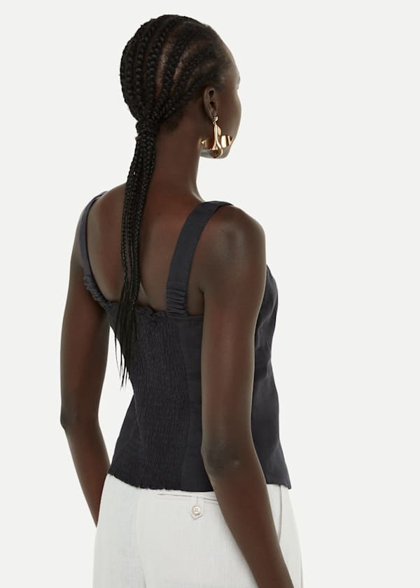 Black Lola Bustier Top