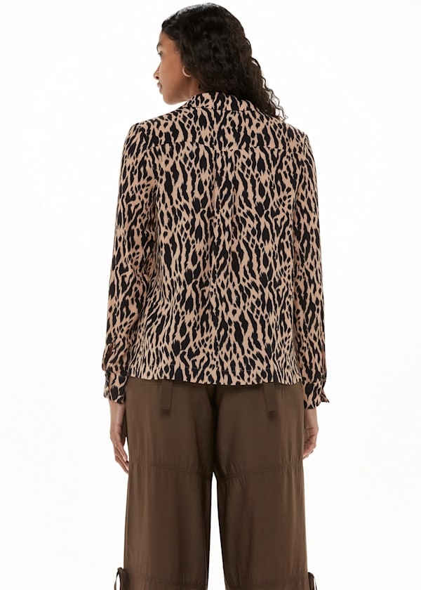 Multicolour Animal Zebra Print Shirt
