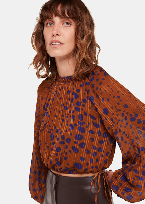 Brown Spotted Dalmatian Polly Top
