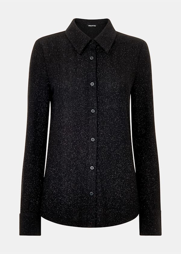 Black Eva Sparkle Shirt