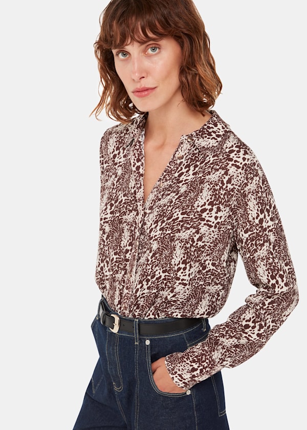 Micro Leopard Print Shirt