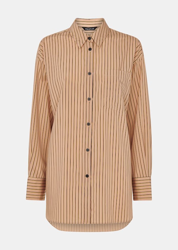 Multicolour Stripe Oversized Shirt