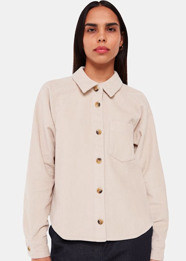 Ivory Jumbo Cord Shirt