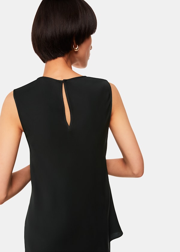 Black Clara Longline Tank