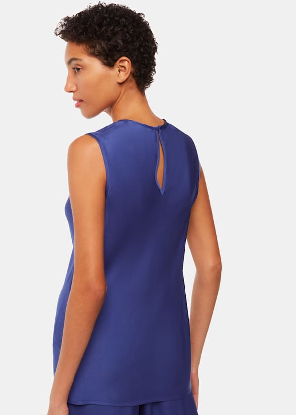 Blue Clara Longline Tank