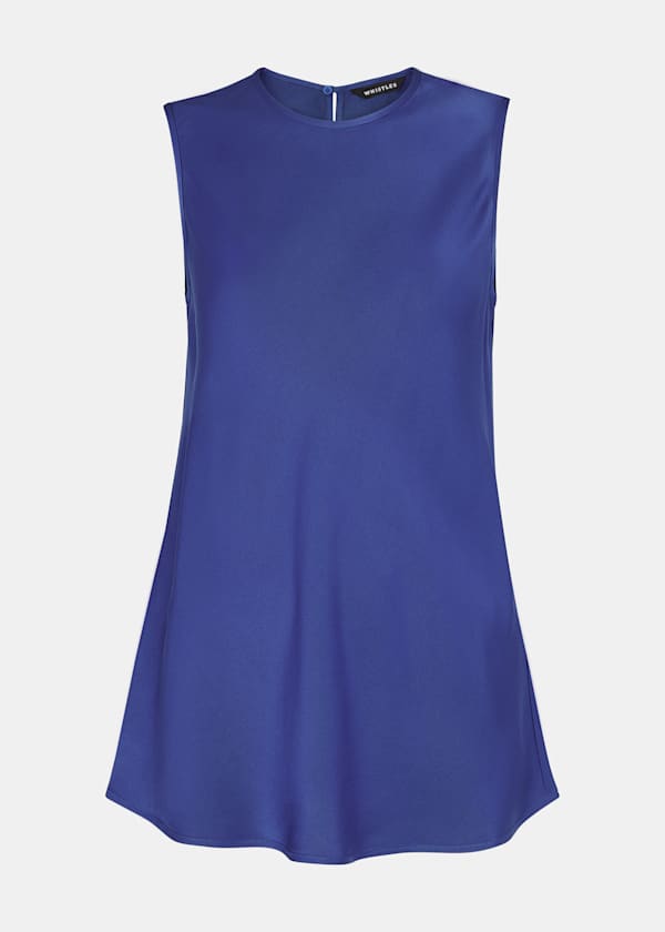Blue Clara Longline Tank